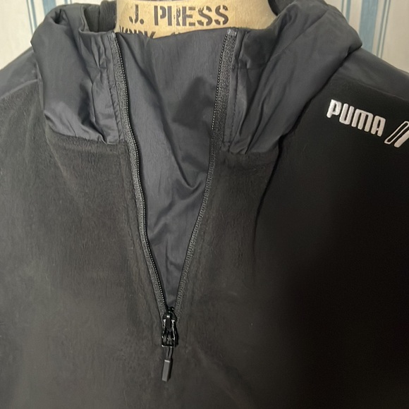 Puma Mens RadCal Polarfleece Half Zip Sweatshirt Casual Comfort Technology Black - Picture 12 of 14